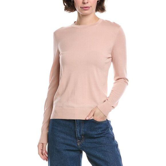 Theory Womens  Wool-Blend Pullover, Pink - Picture 1 of 3